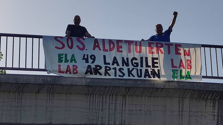 Greba mugagabea hasi dabe Aldetu S.A.-ko langileek