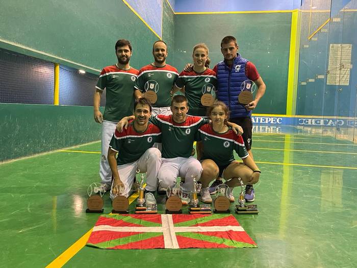 Amaitu da mexikar eta euskaldunen arteko pelota topaketea