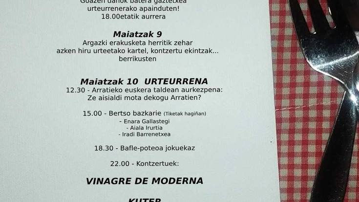 Laminetxe Gaztetxea. Urteurrena