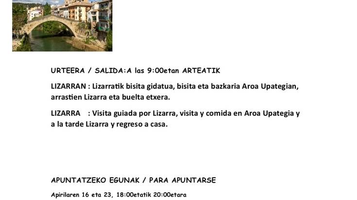 Urtekerea Arteako jubiladuek