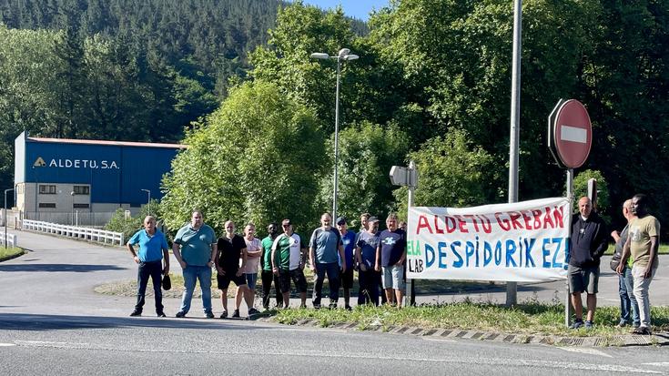 Kaleratze masibo traumatikoaren kontra, mugabako greban dagoz Aldetu S.A.-ko langileak