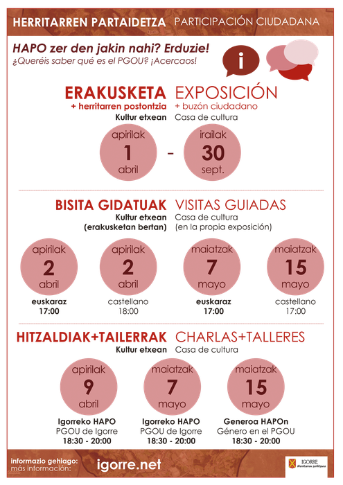 HAPO Igorre. Berbaldia eta tailerra