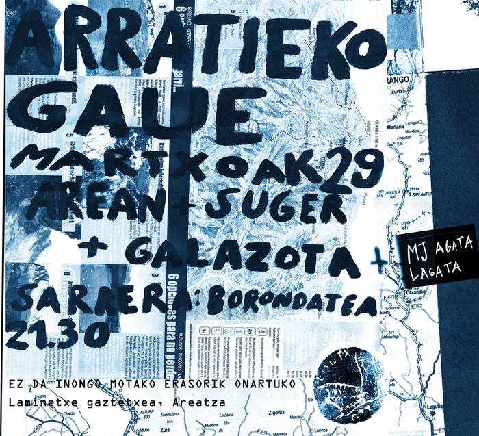 Arratieko gaue bihar Areatzako Gaztetxean